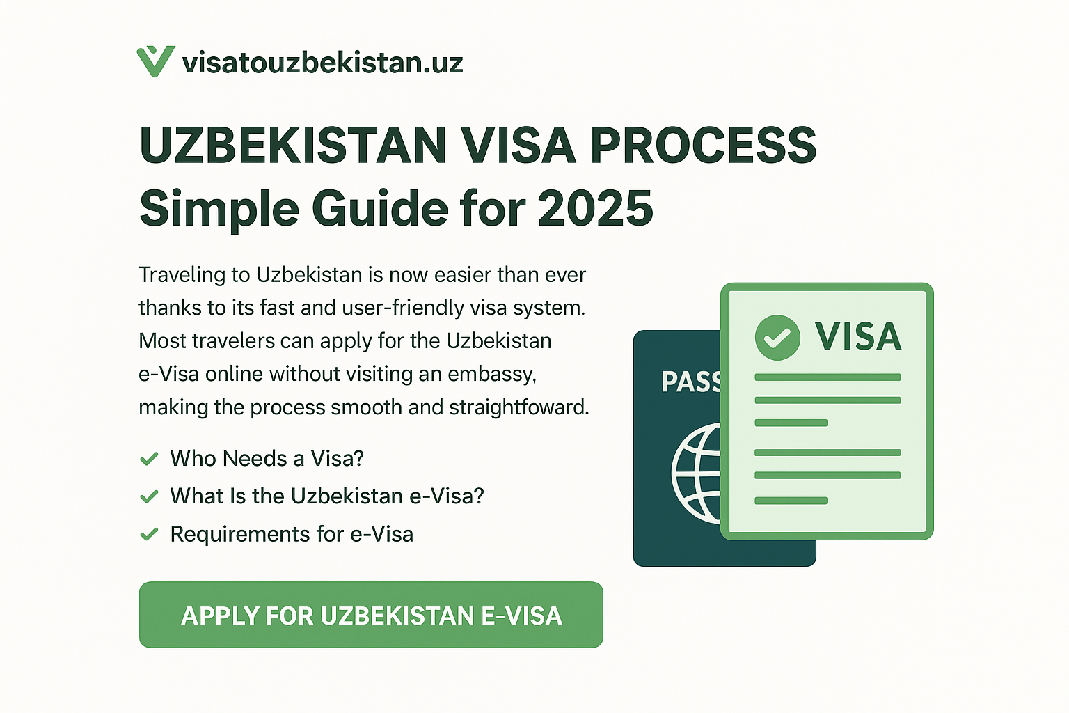 Uzbekistan Visa Process: Simple Guide for 2025
